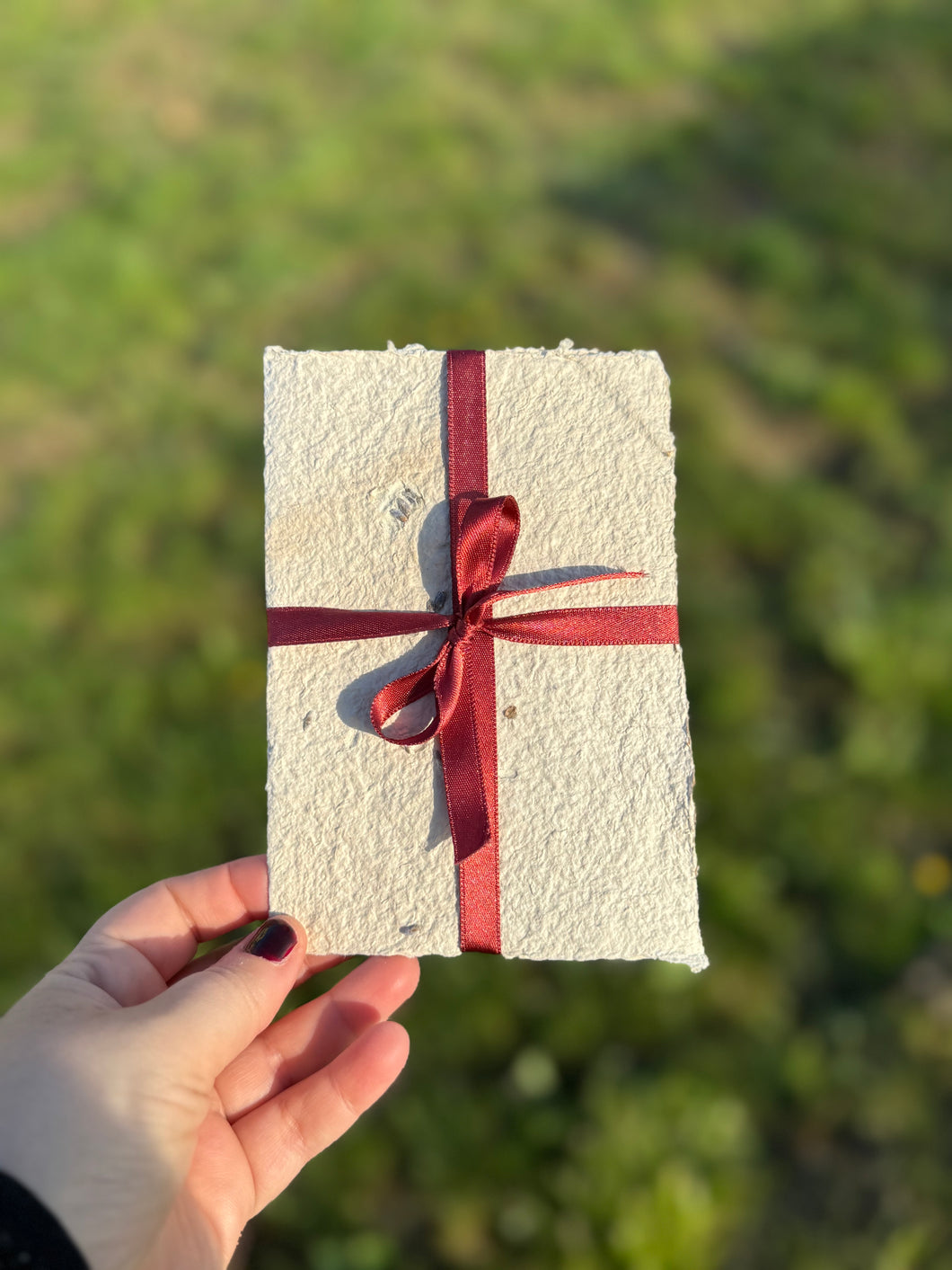 Biglietto regalo fatto a mano