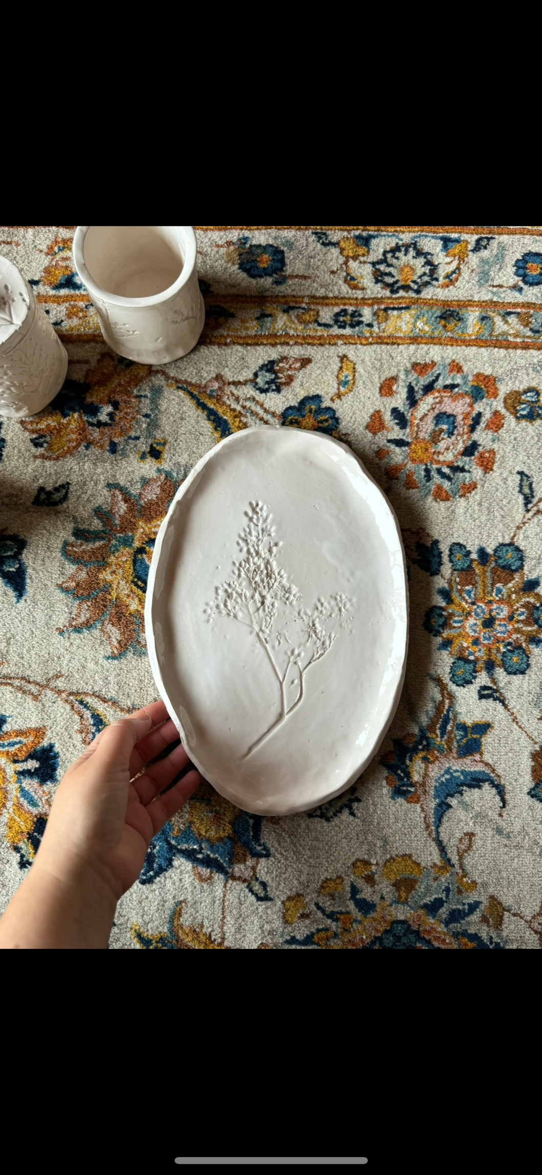Piatto grande da portata botanica