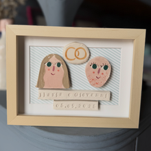Carica l'immagine nel visualizzatore di Gallery, Quadretto matrimonio
